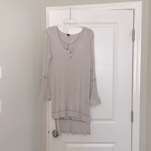 Free People Ribbed Knit Tunic